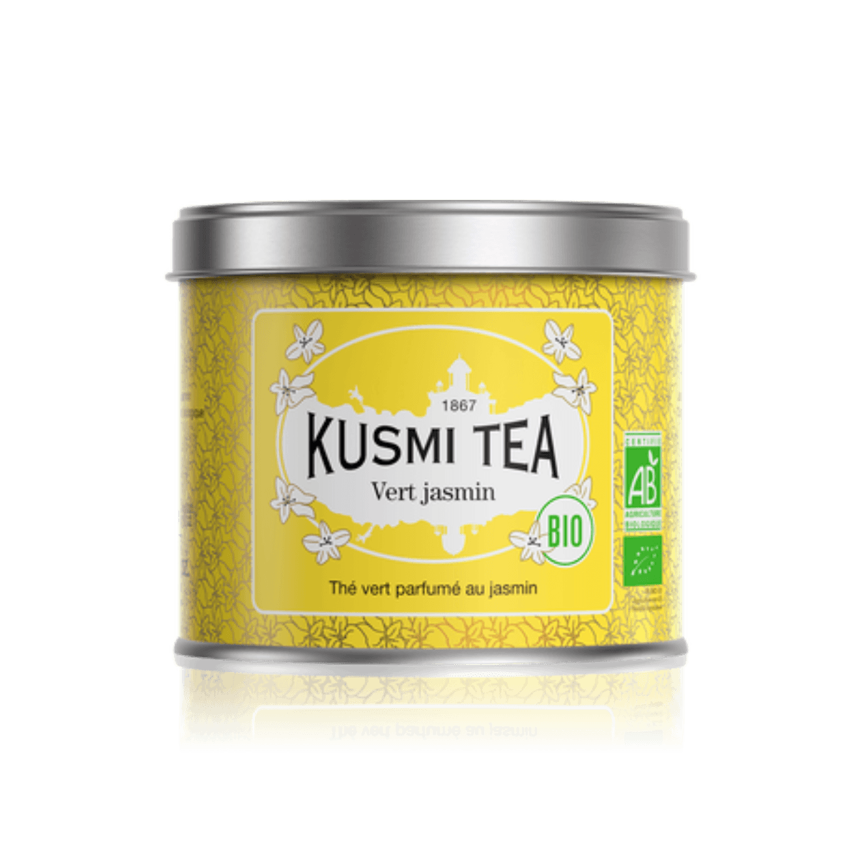 Thé vert au jasmin BIO - Boîte métal 90gr - Kusmi Tea