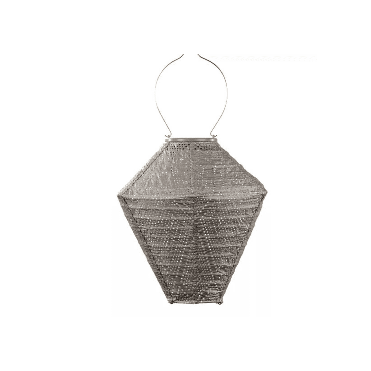 Lanterne Led Solaire - 28 cm - Taupe - Lumiz