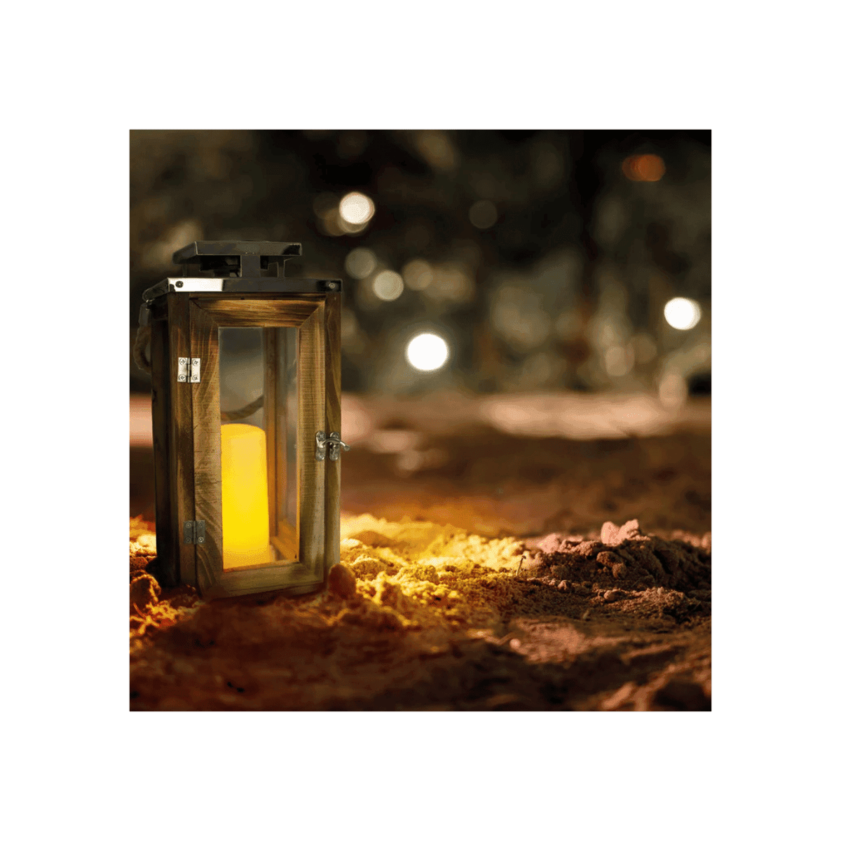 Lanterne solaire en bois - OAKY - Lumisky