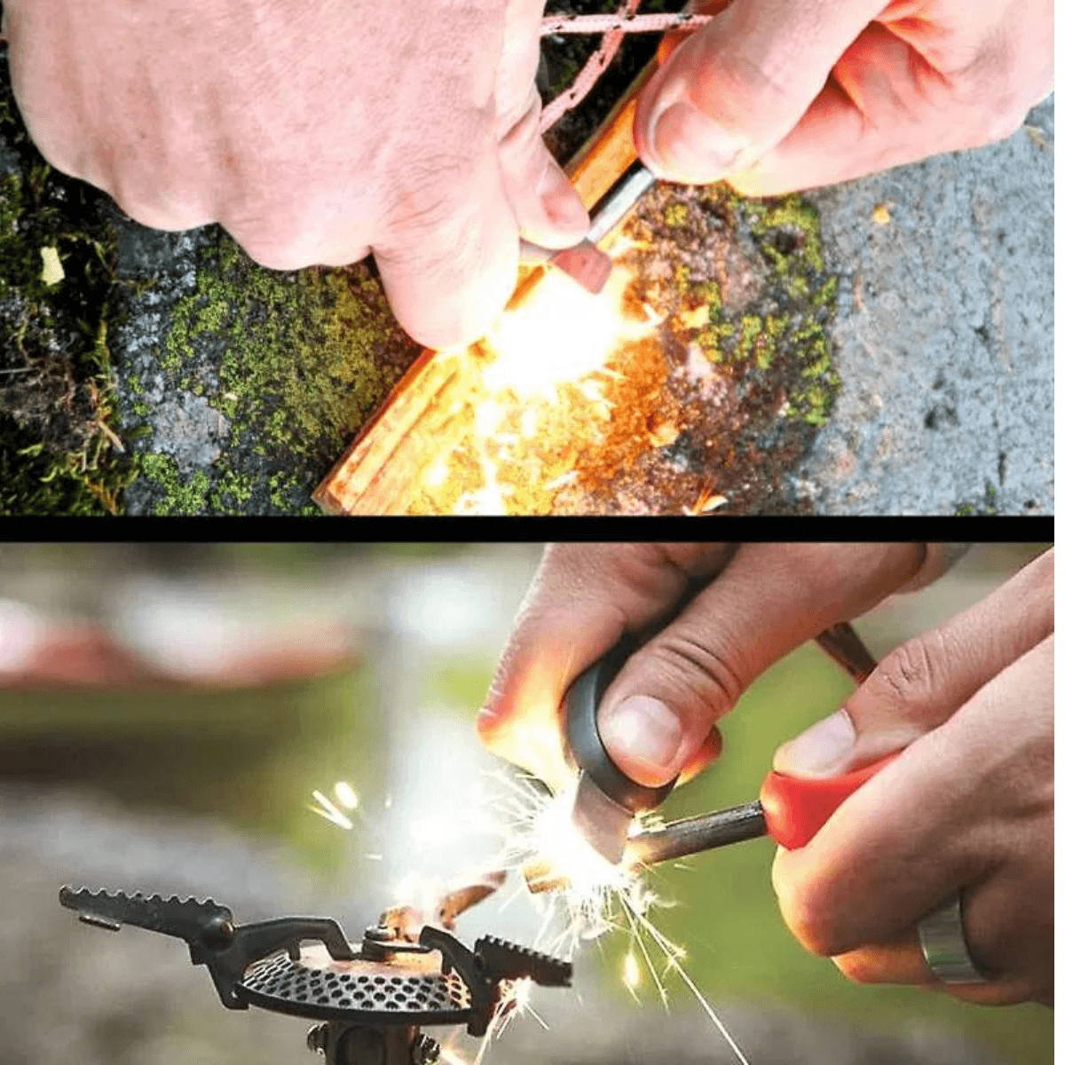 Pierre à feu - SWEDISH FIRESTEEL SCOUT 2IN1 - Cocoshell - Light my fire