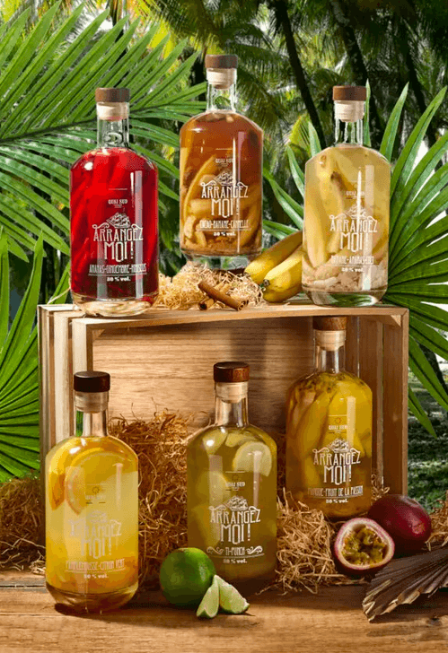 Rhum arrangé Fruit du dragon-Litchi BIO 70cl - Quai Sud