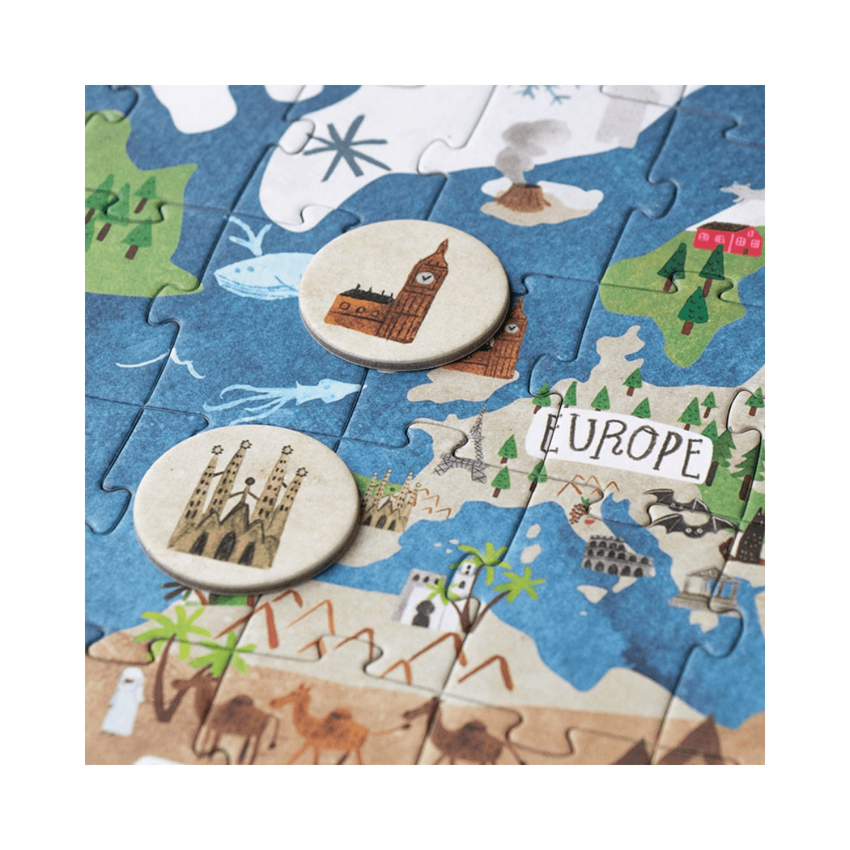 Puzzle d'observation 200 pc - 6 ans et + - DISCOVER THE WORLD PUZZLE - Londji