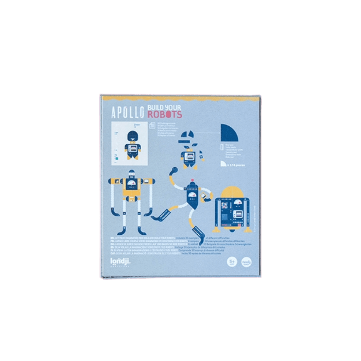 Jeu de construction de robots - 5 ans et + - APOLLO BUILD YOUR ROBOTS - Londji