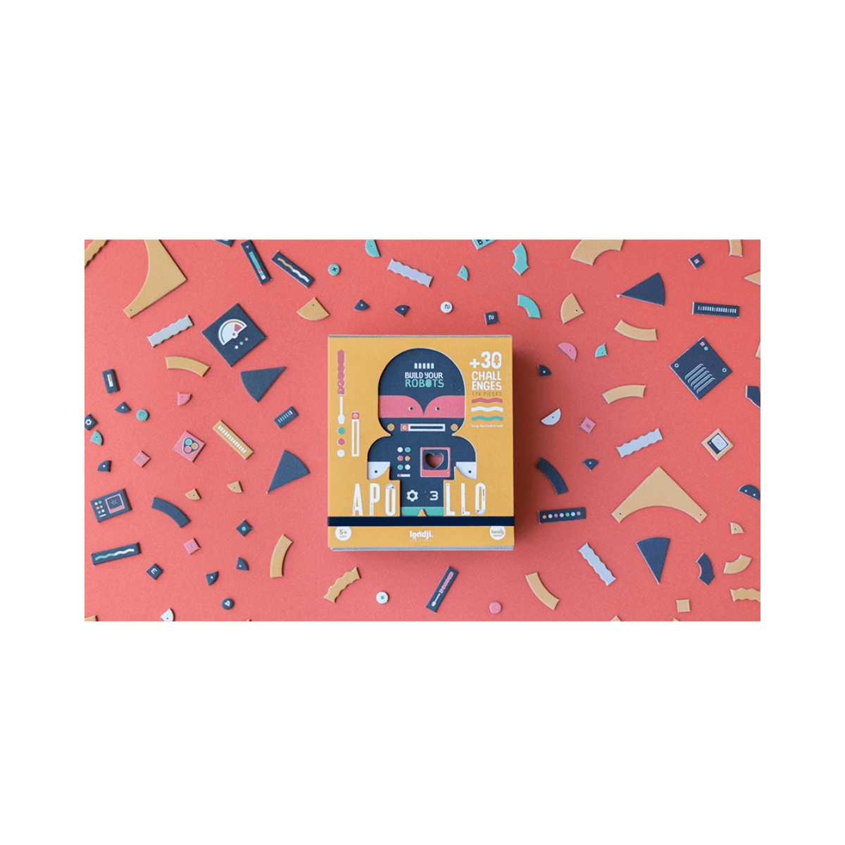 Jeu de construction de robots - 5 ans et + - APOLLO BUILD YOUR ROBOTS - Londji