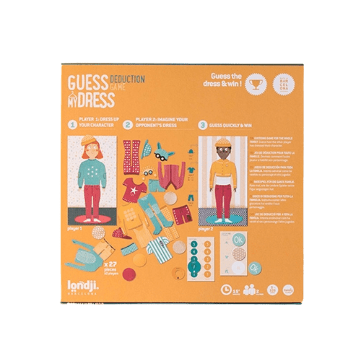 Jeu de déduction - 5 ans et + - GUESS MY DRESS - Londji