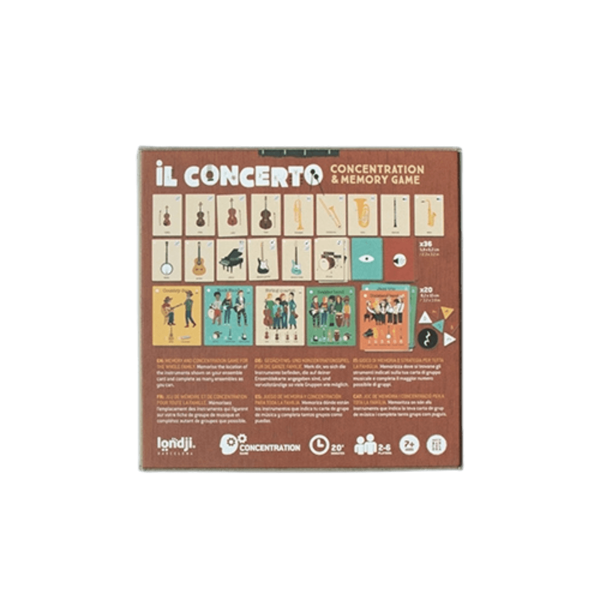 Jeu de mémoire - 7 ans et + - IL CONCERTO - Londji