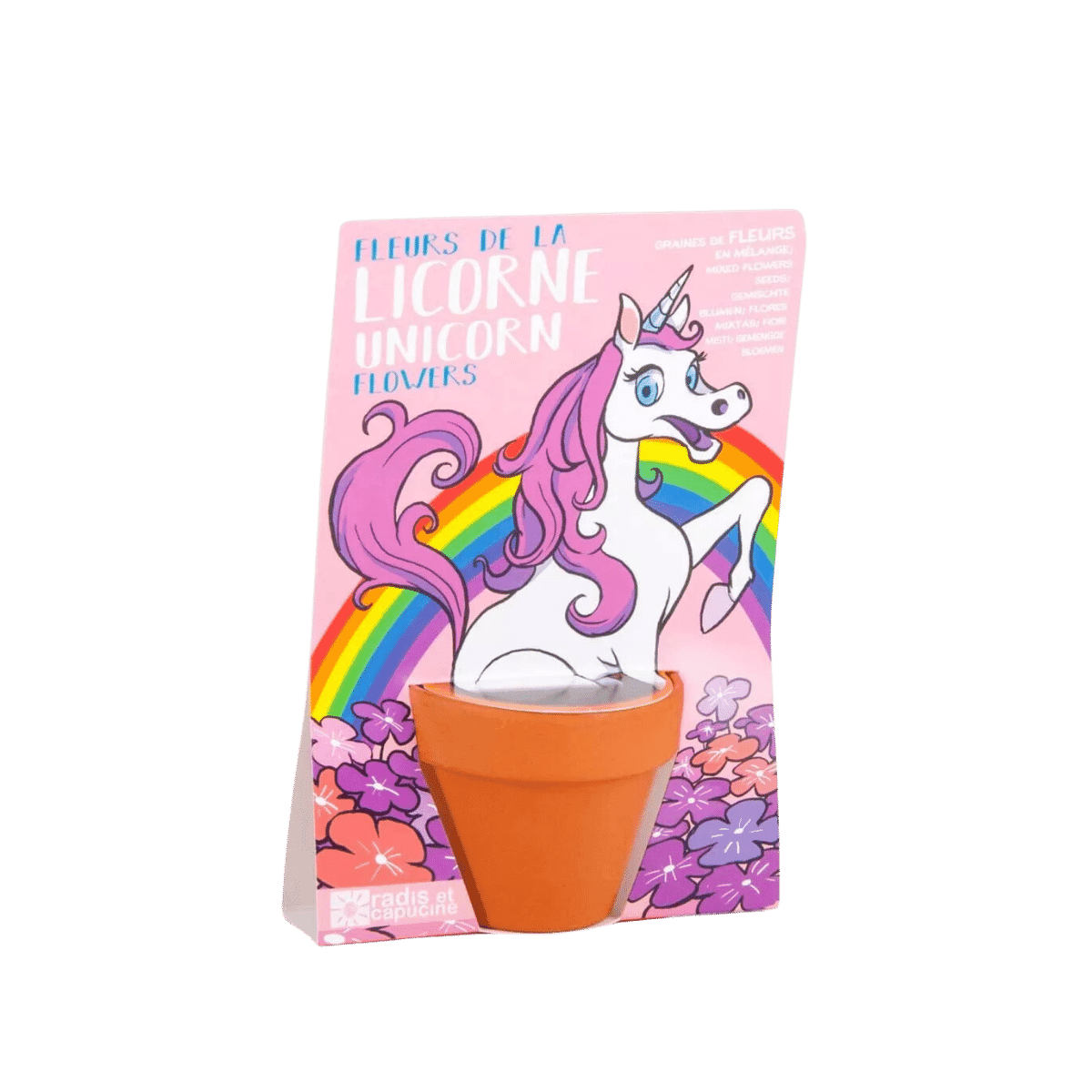 Mélange de fleurs à semer Licorne - Radis et Capucine