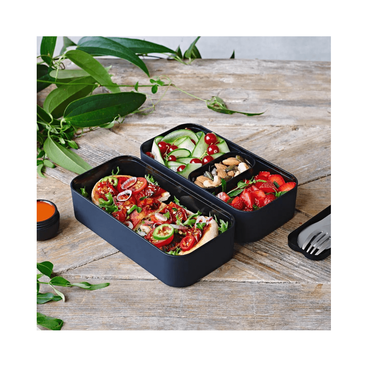 Lunch Box Bento 2 x 500ml - MB ORIGINAL - Noir Onyx - Monbento