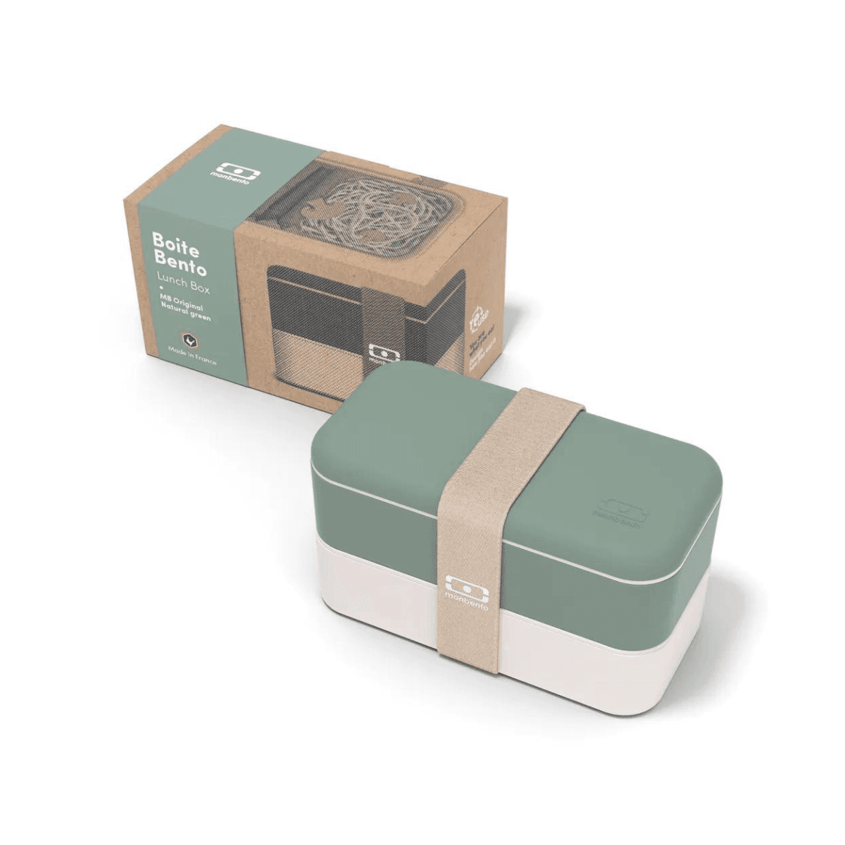 Lunch Box Bento 2 x 500ml - MB ORIGINAL - Vert Natural - Monbento