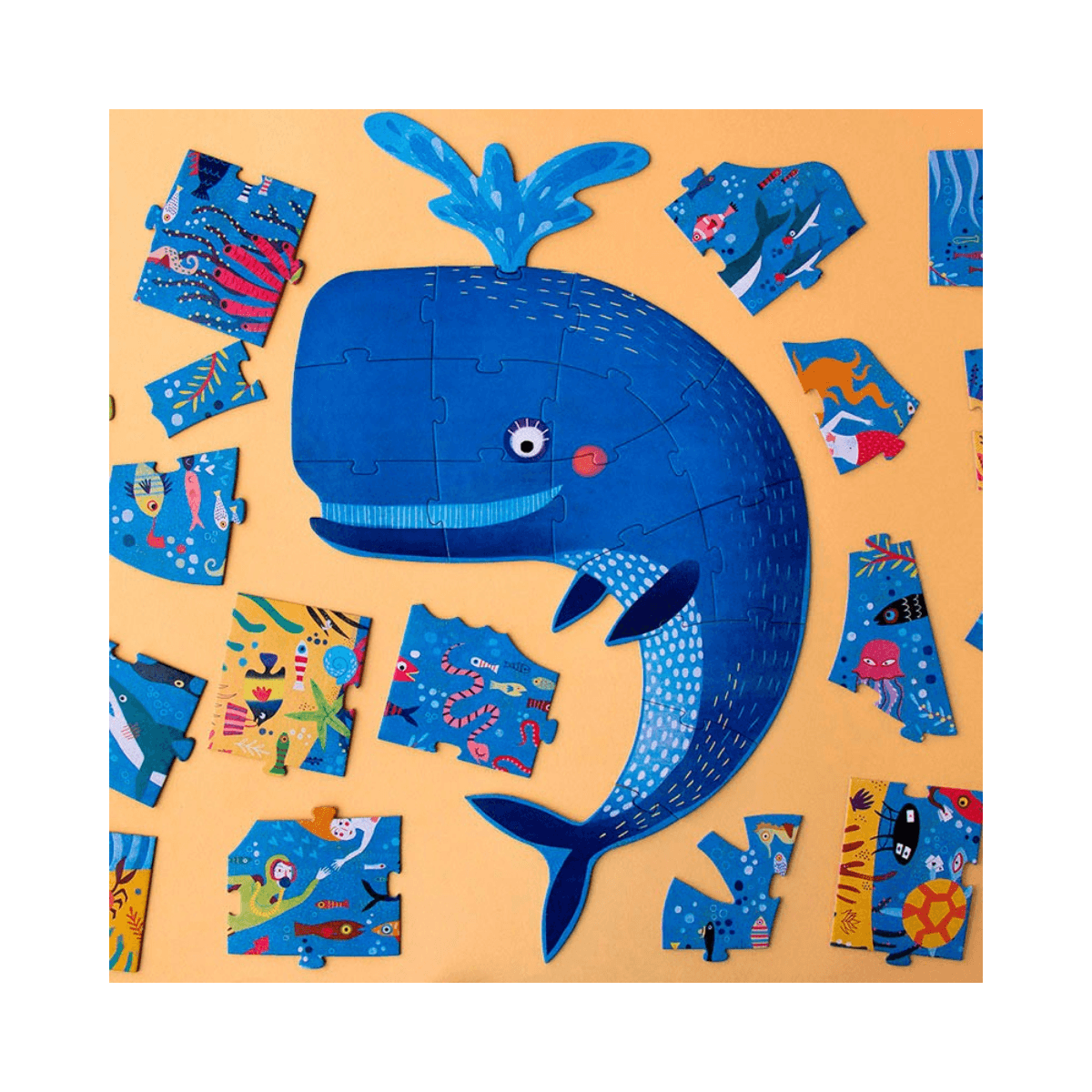 Puzzle 36 pc - 3 - 6 ans - MY BIG BLUE PUZZLE - Londji