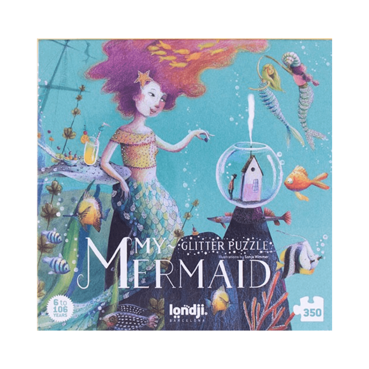 Puzzle 350 pc - 6 ans et + - MY MERMAID PUZZLE - Londji