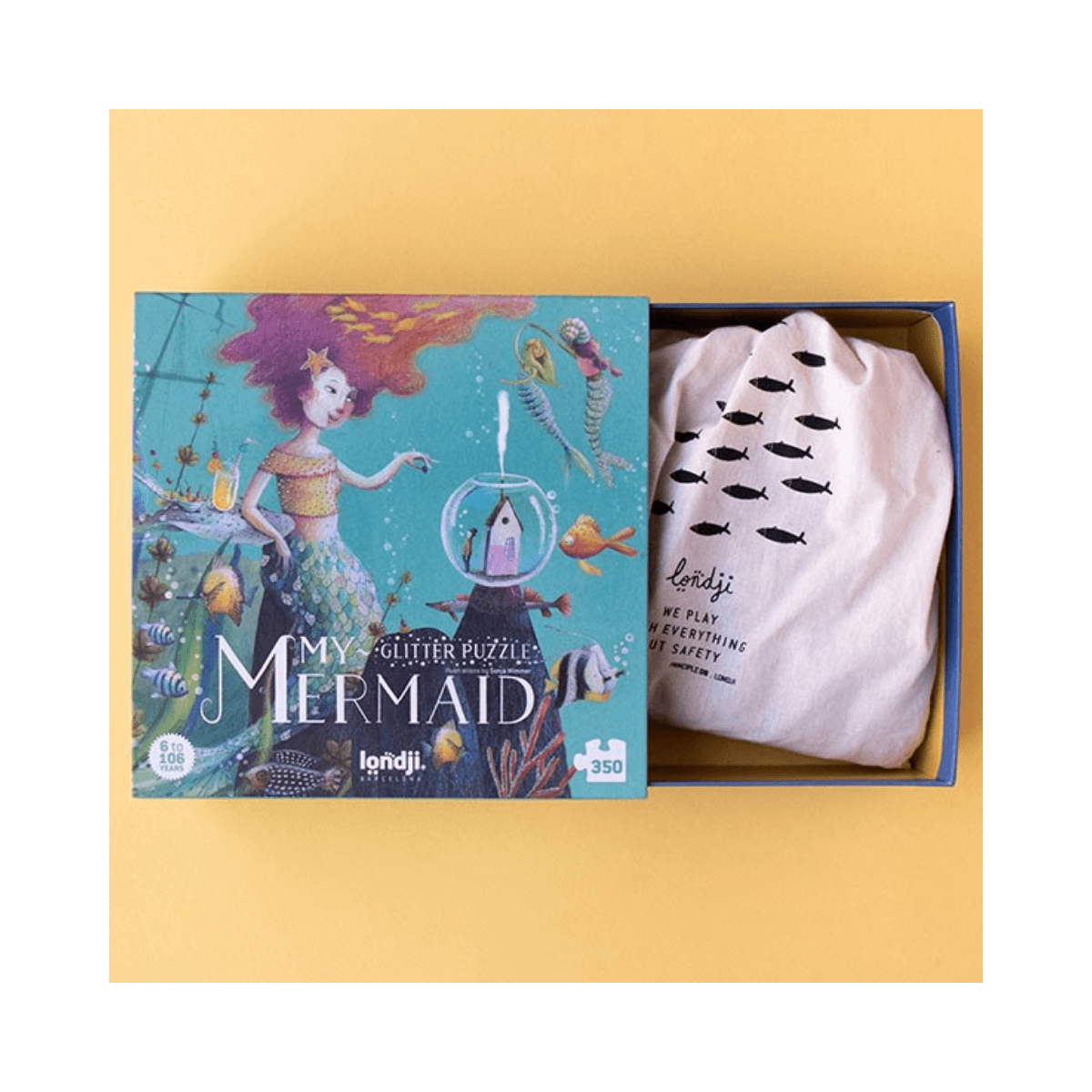 Puzzle 350 pc - 6 ans et + - MY MERMAID PUZZLE - Londji