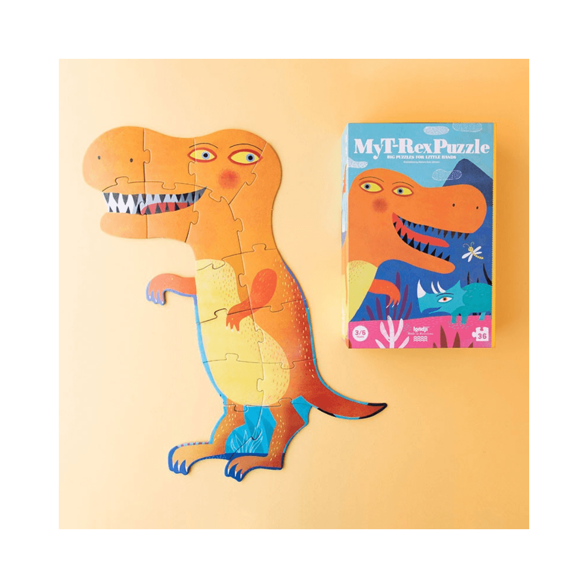 Puzzle 36 pc - 3 - 6 ans - MY T-REX PUZZLE - Londji