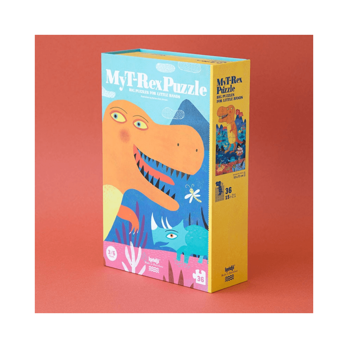 Puzzle 36 pc - 3 - 6 ans - MY T-REX PUZZLE - Londji