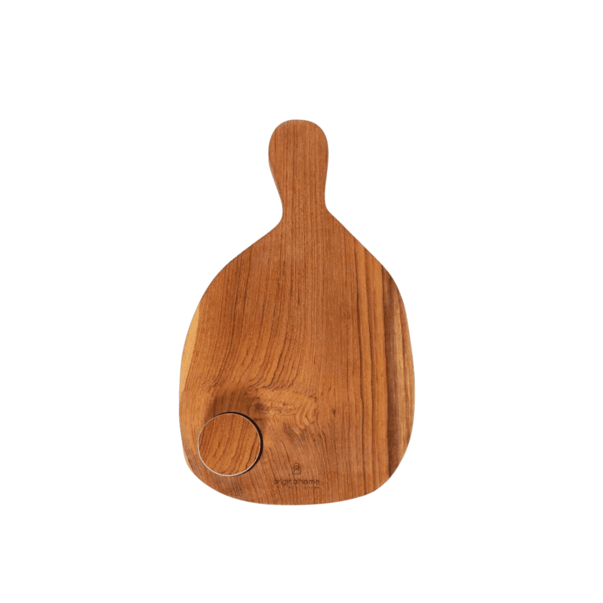 Planche à découper en teck avec emplacement pour bougie ou pot de sauce - CUTTING BOARD T-LIGHT - Originalhome