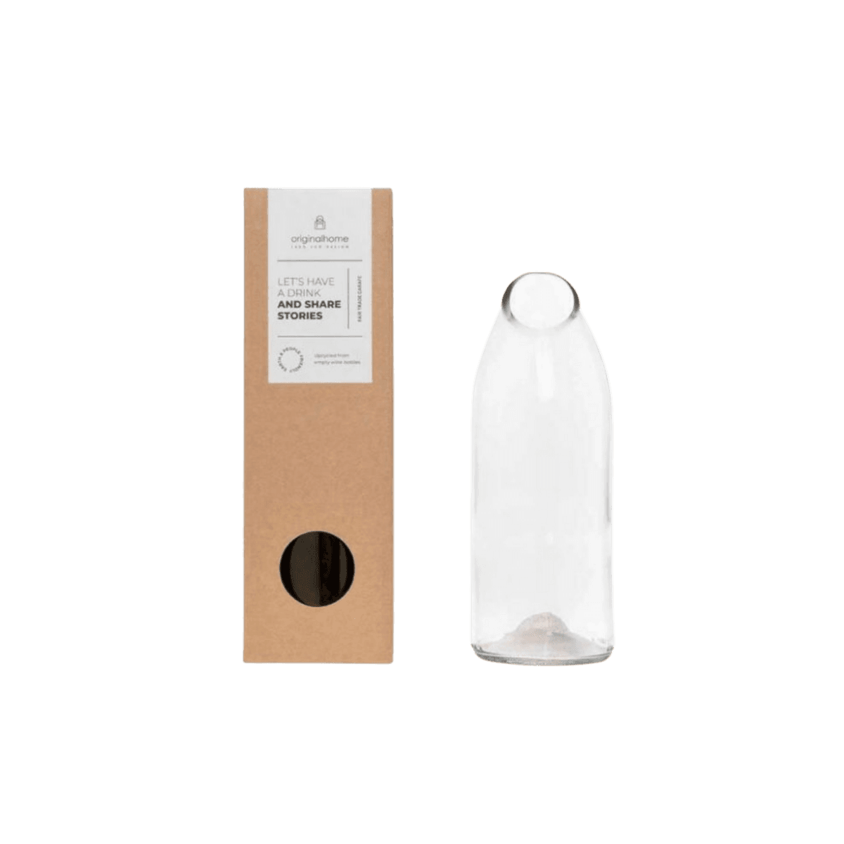 Carafe à eau en bouteille recyclée - Transparente - WATER CARAFE - CLEAR - Originalhome