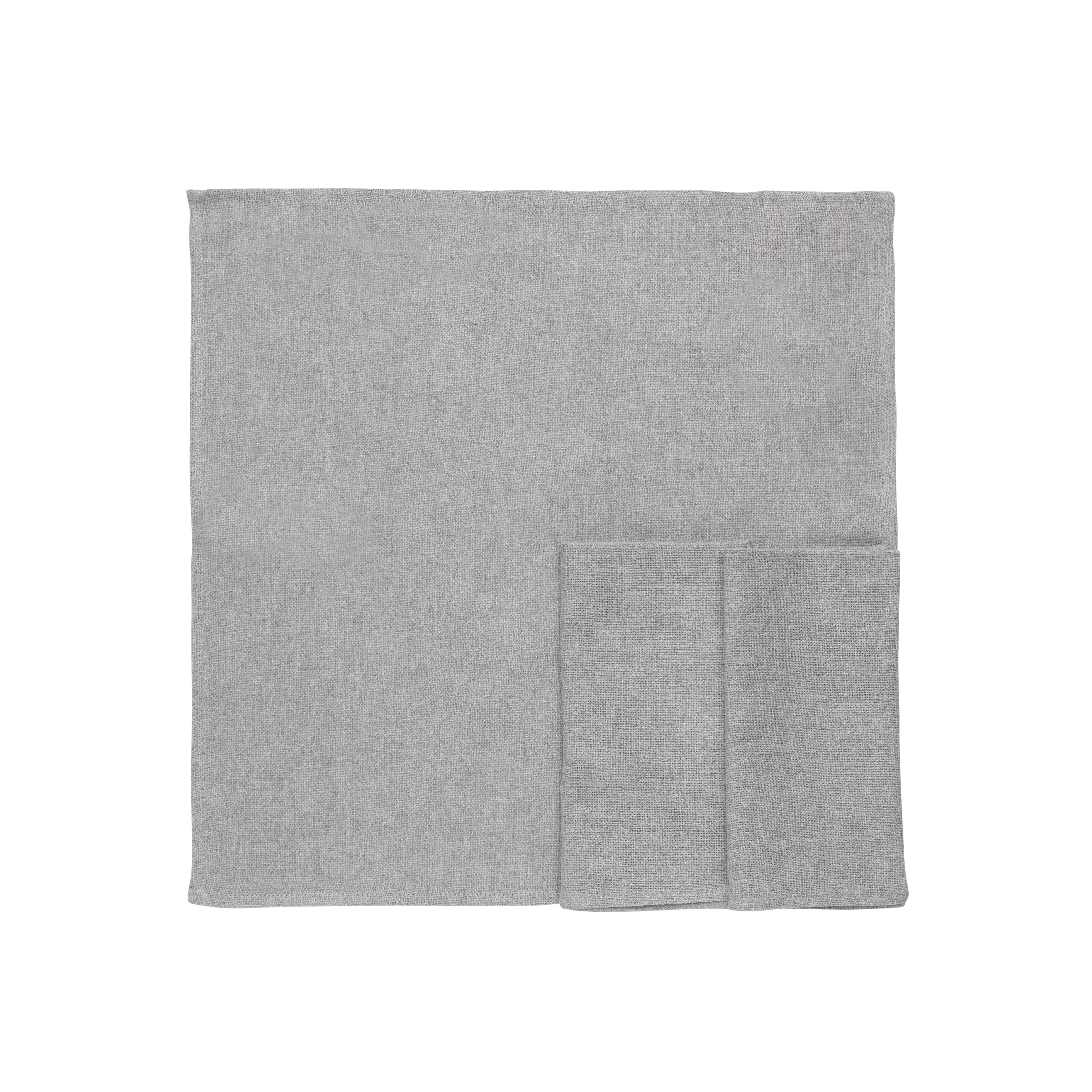 Serviettes de table x 4 - Gris - NAPKIN RECYCLED - GREY S/4 - Originalhome