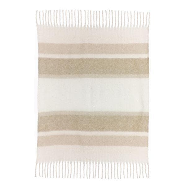 Plaid Isabel Naturel 130 x 160 cm - Maison Vivaraise