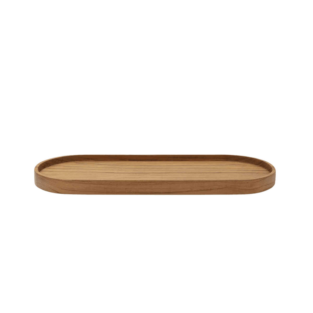 Plateau de présentation en teck - OVAL TRAY RECLAIMED - Originalhome