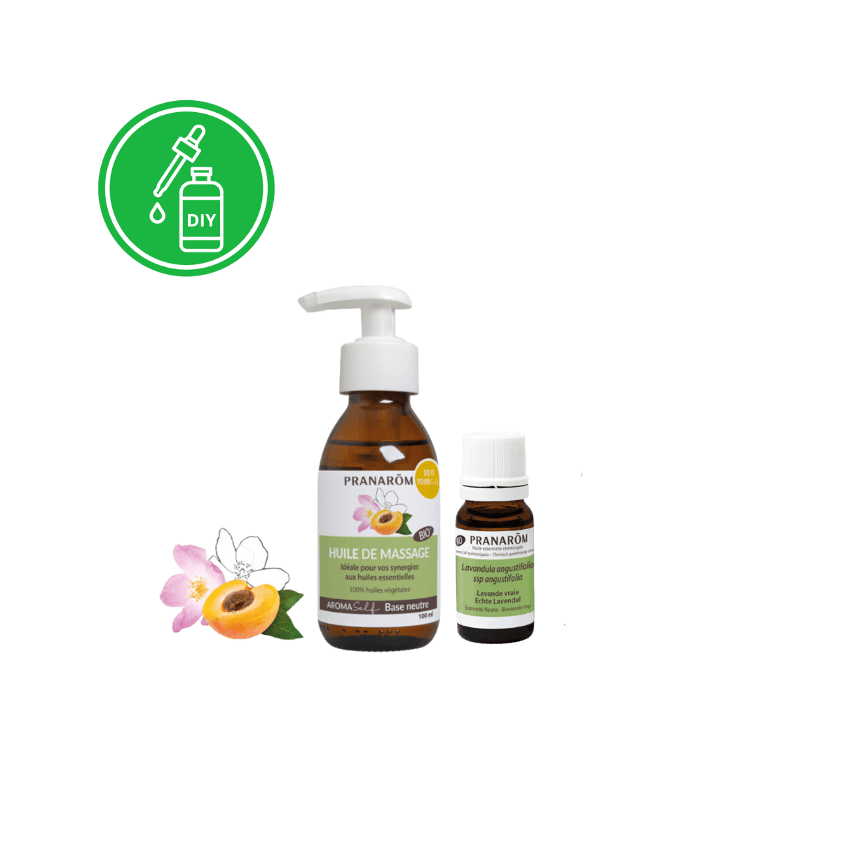 Coffret cadeau Pranarôm DIY - synergie massage hydratant BIO - Pranarôm