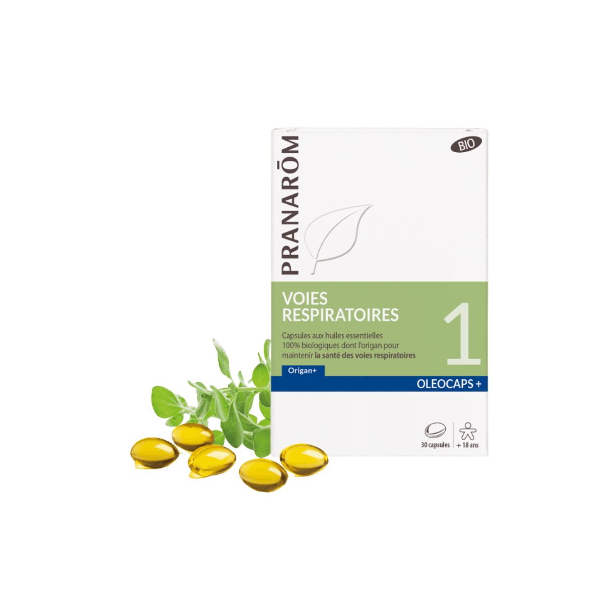 Capsules met etherische oliën - 1 Luchtwegen - 30 capsules - Pranarôm