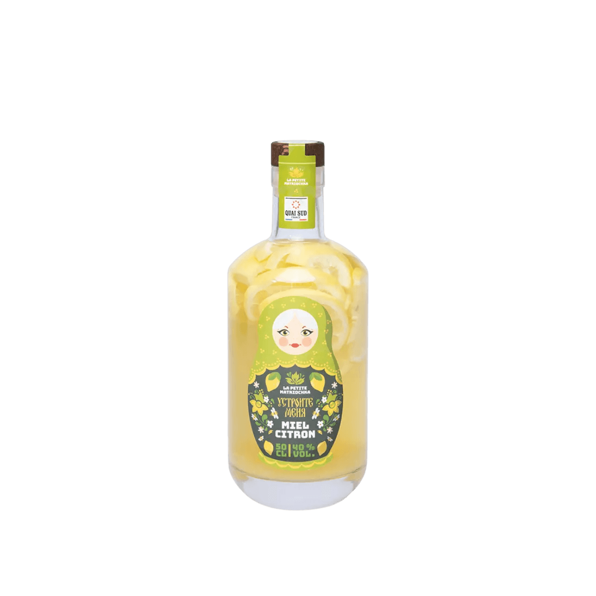 Vodka BIO Miel et Citron 70cl - Quai Sud