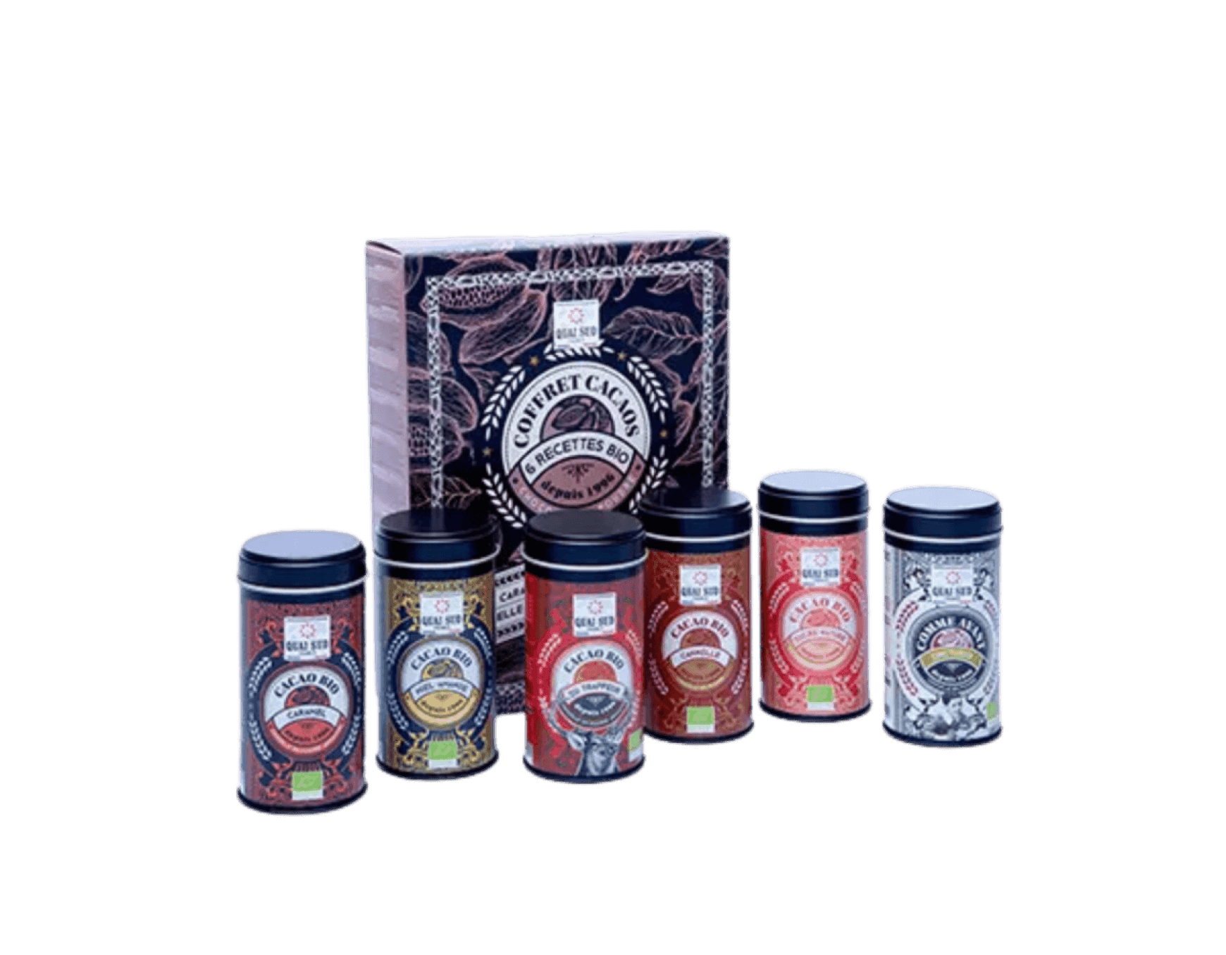 Coffret "6 Cacaos BIO“ - Quai Sud