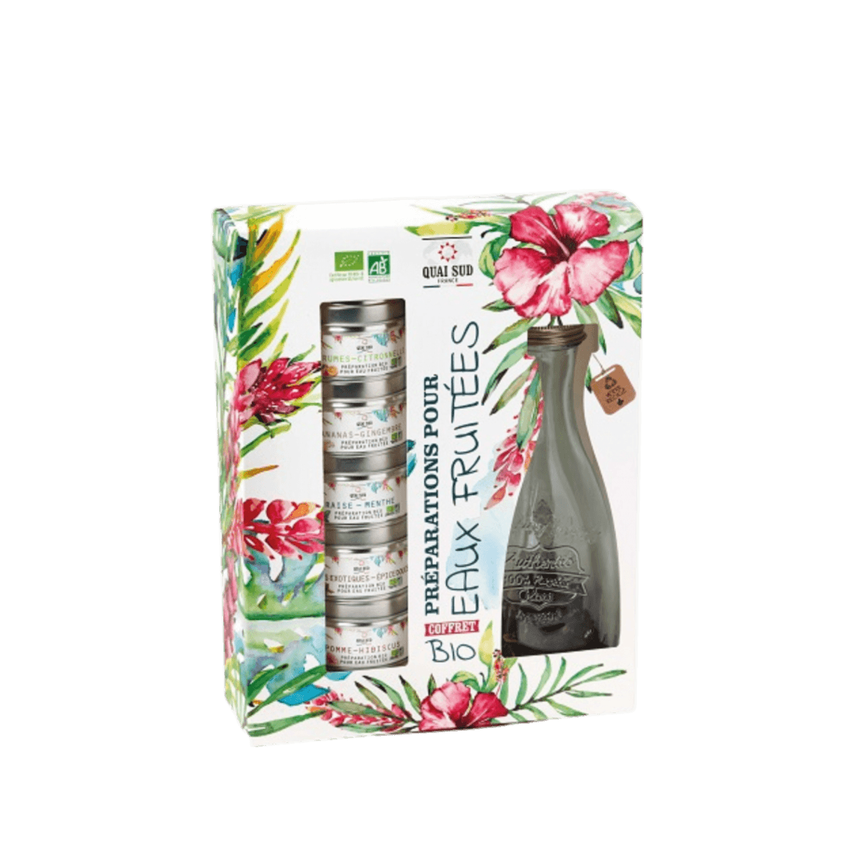 Coffret préparation pour eaux fruitées BIO - Quai Sud