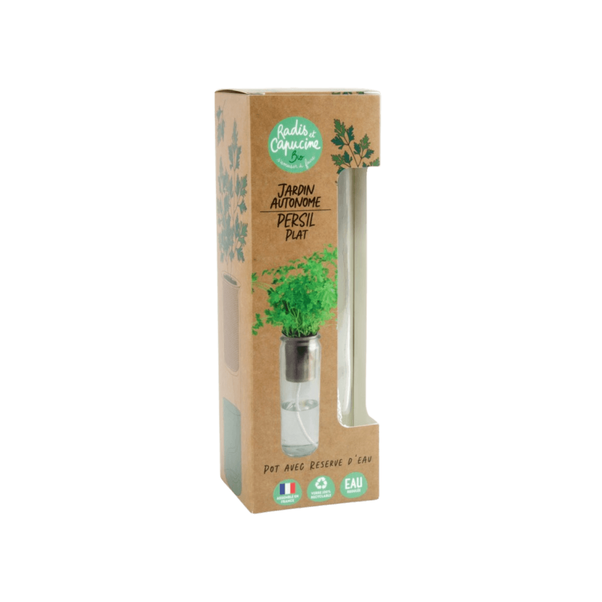 Jardin autonome - Persil BIO - Radis et Capucine