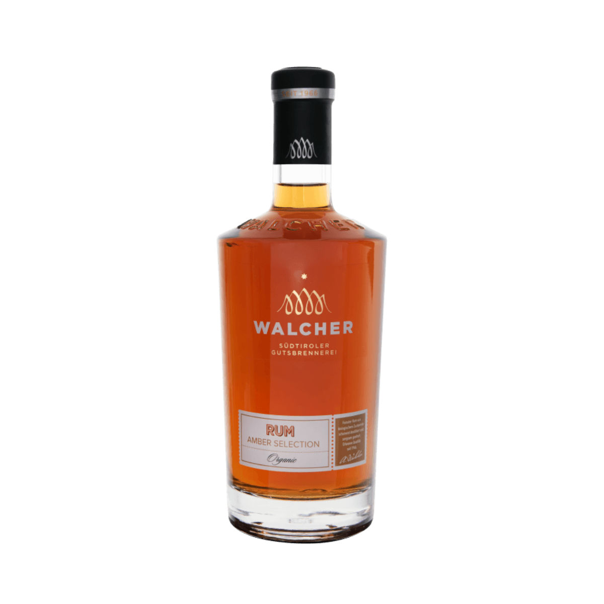 Rhum ambré Rum Amber Selection 40% 70cl - Walcher Distillery