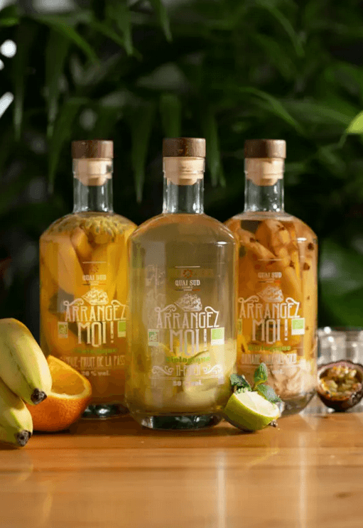Rhum arrangé Banane-Ananas-Coco BIO 70cl - Quai Sud