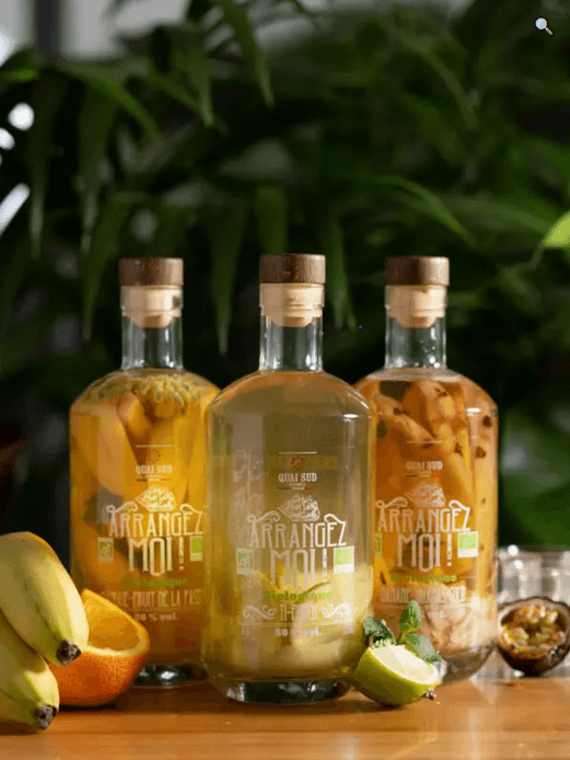 Rhum arrangé Pamplemousse-Orange-Citron vert BIO 70cl - Quai Sud