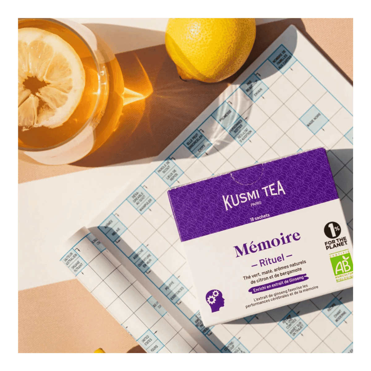 Rituel Mémoire bio - Boîte métal 100gr - Kusmi Tea
