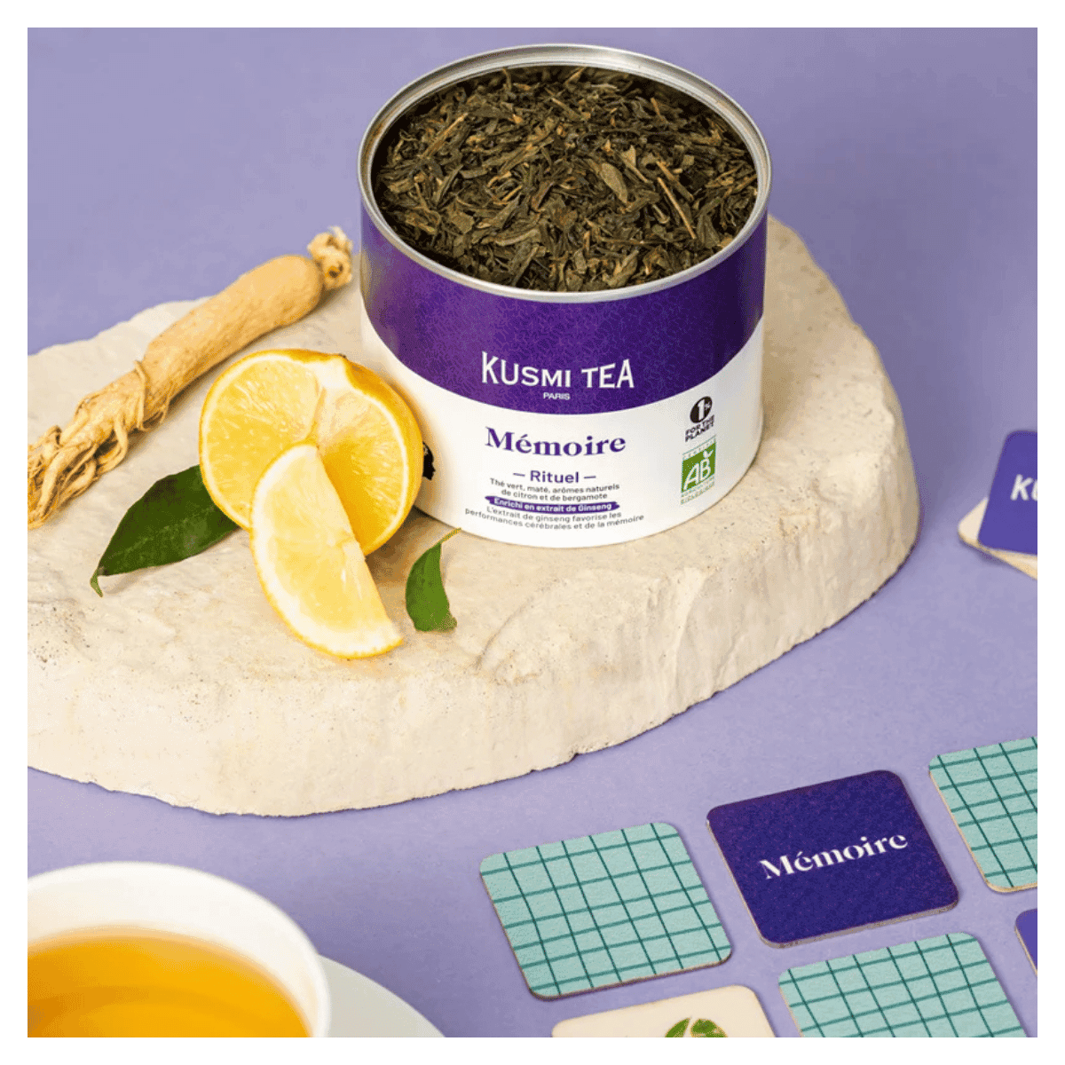 Rituel Mémoire bio - Boîte métal 100gr - Kusmi Tea