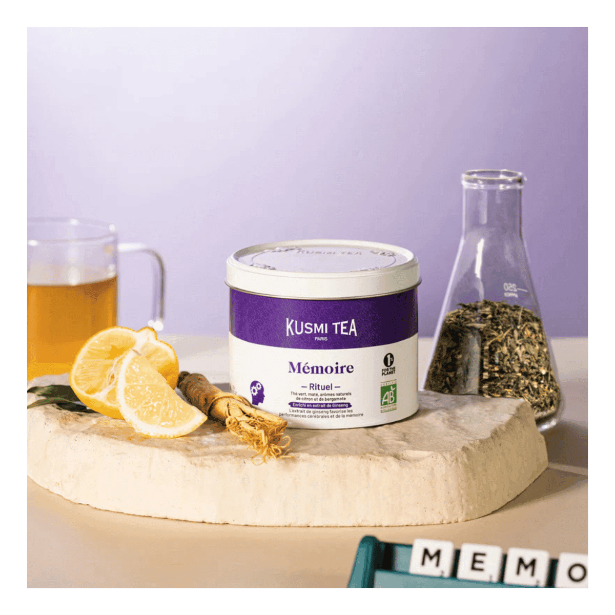 Rituel Mémoire bio - Boîte métal 100gr - Kusmi Tea