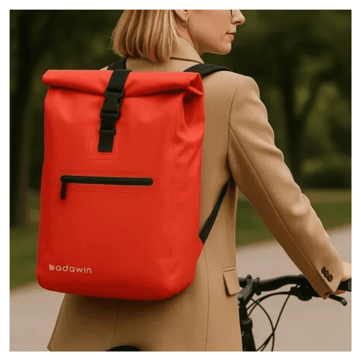Sac à dos de vélo Ali 27L rouge - BADAWIN