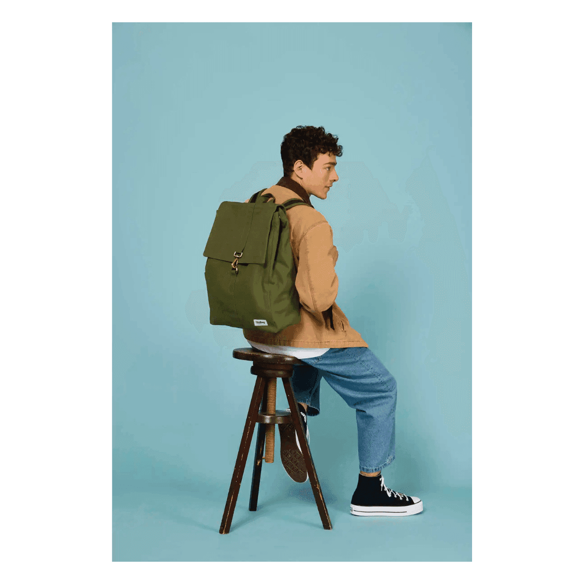 Sac à dos GUILLAUME - Olive - HINDBAG