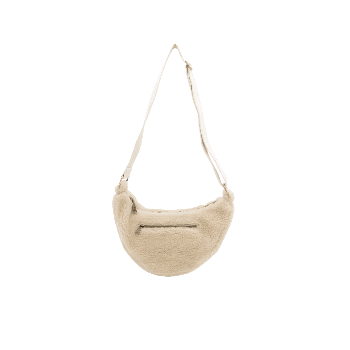 Sac banane ANDREA - Fourrure Beige - HINDBAG