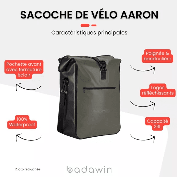 Sacoche De Vélo Aaron - Vert - BADAWIN