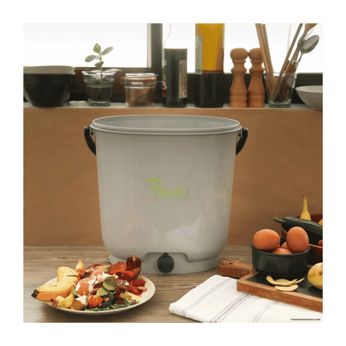 Seau composteur Bokashi 15,3 litres - Les verts moutons