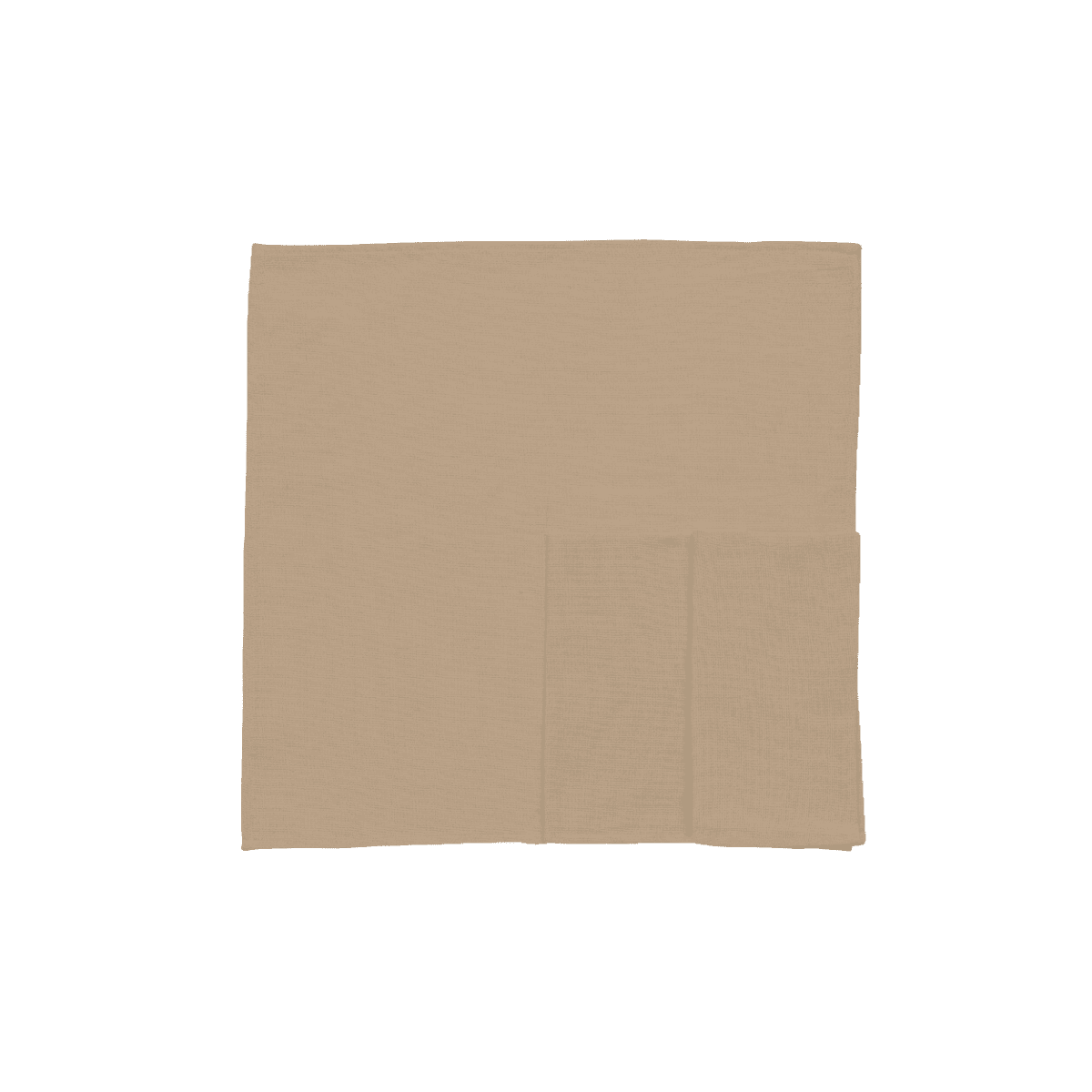Serviettes de table x 4 - Beige foncé - NAPKIN RECYCLED - BROWN S/4 - Originalhome