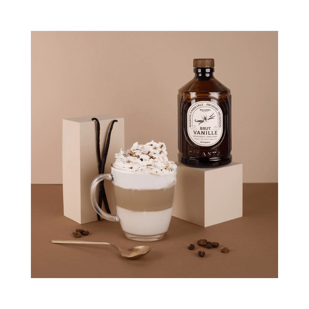 Vanille brut siroop - biologisch - 400ml - Bacanha