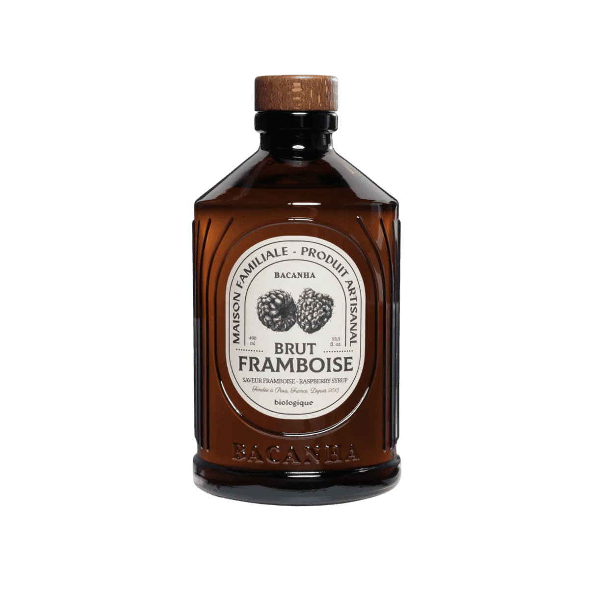 Sirop de framboise Brut - Bio - 400ml - Bacanha