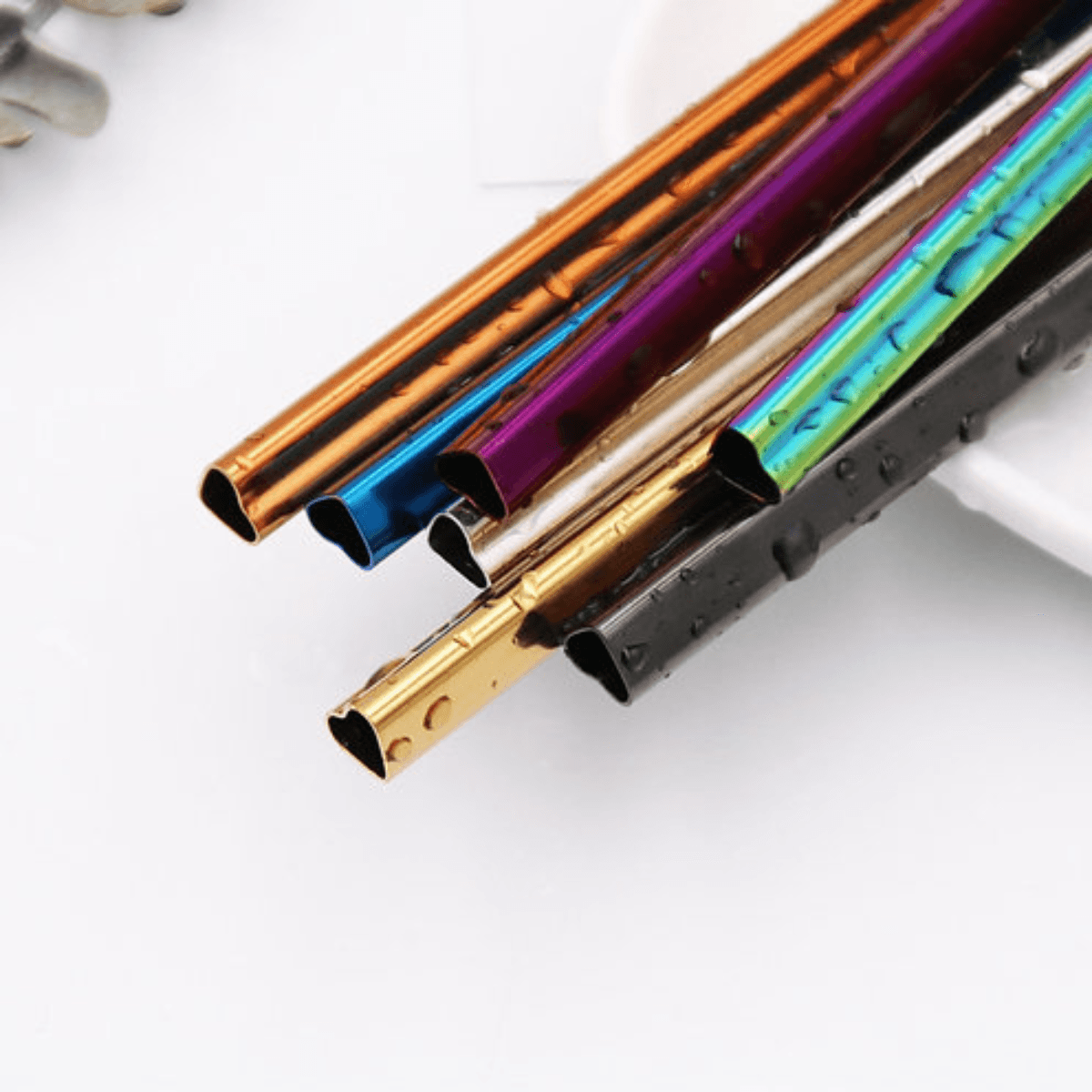 Set de 6 pailles Heart - Mix de Couleurs - So Straw