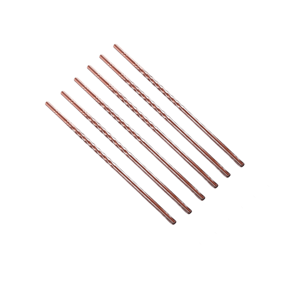 Set de 6 pailles Spiral - Cuivre - So Straw