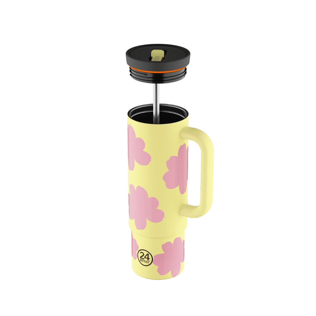 Straw cup 800ml Daydreaming yellow - 24Bottles