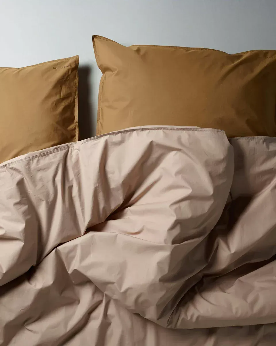 240X220 Housse de couette Percale 100% Coton - Camel PDBO240CA - Suite702