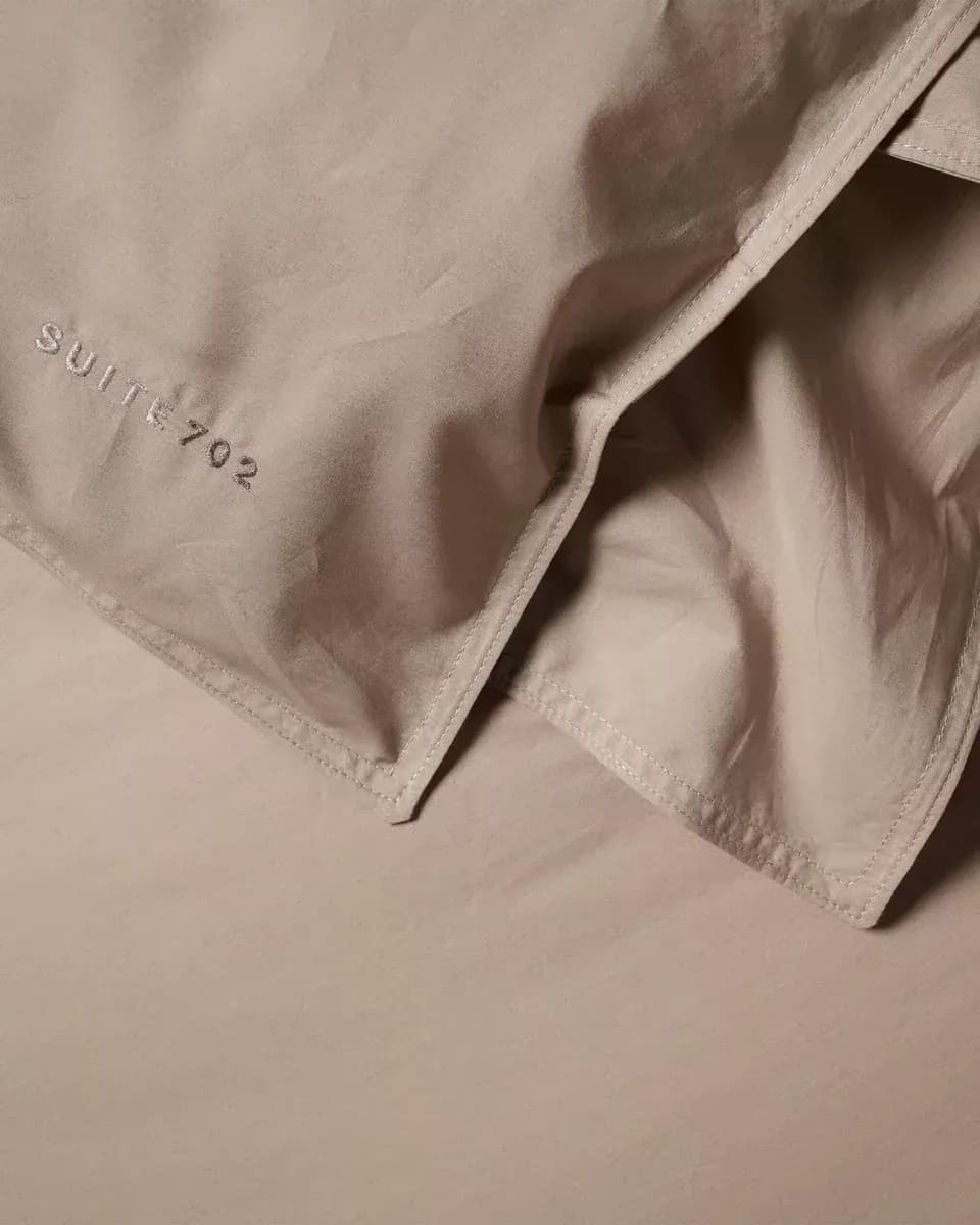 60X70 Taie d'oreiller Percale 100% Coton - Camel PKS60CA - Suite702