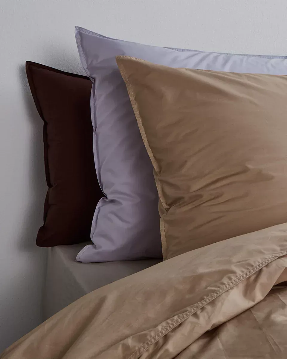 140X220 Housse de couette Percale 100% Coton - Camel PDBO140_CA - Suite702