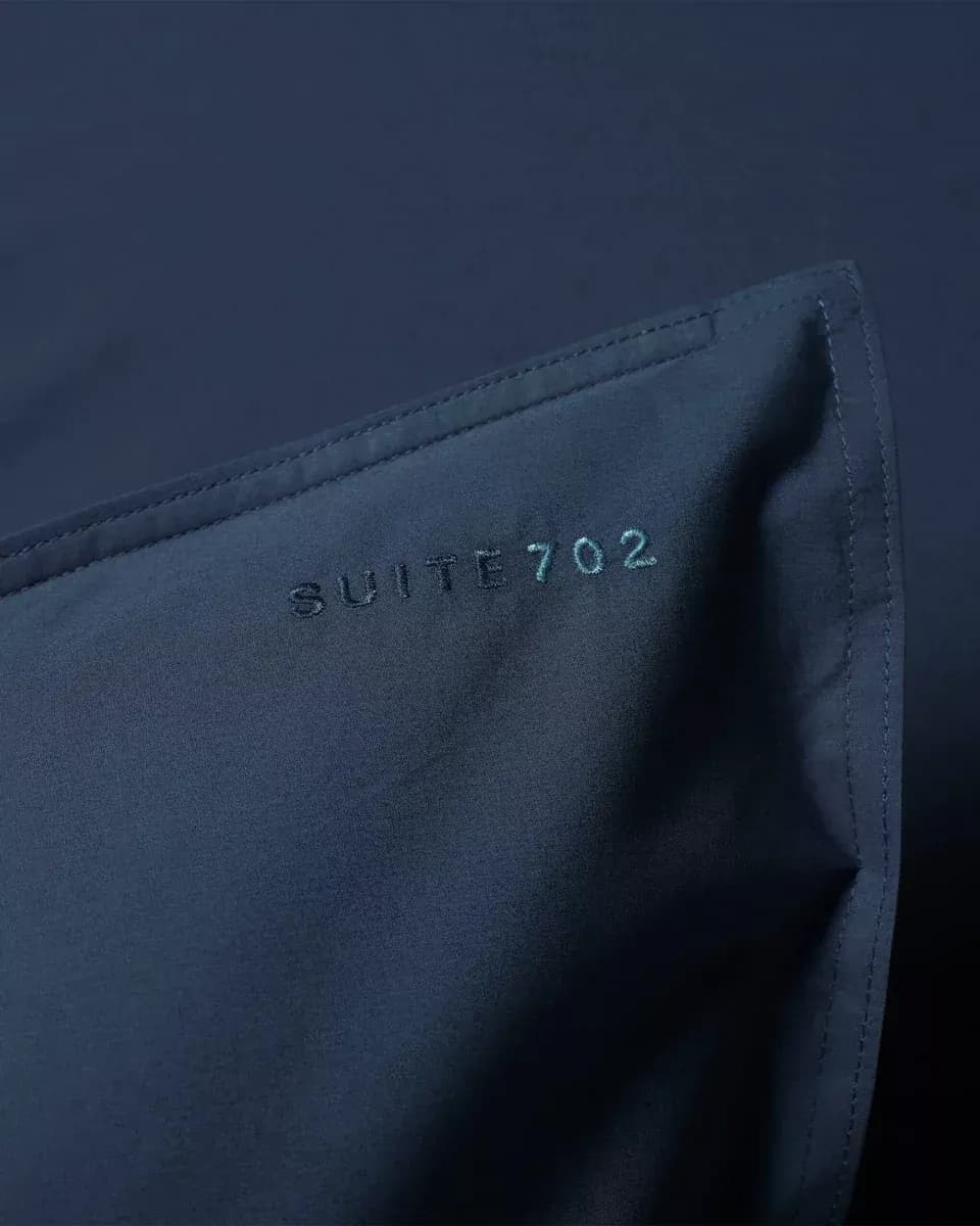 60X70 Taie d'oreiller Percale 100% Coton - Navy Blue PKS60NB - Suite702